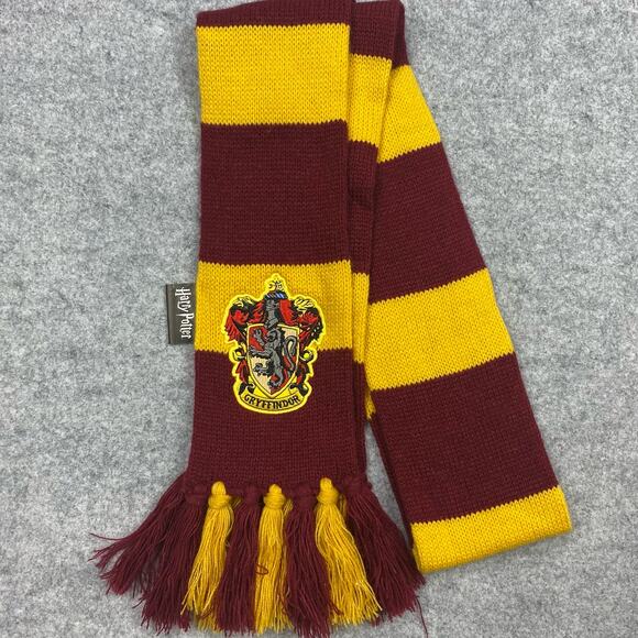 Harry Potter scarf striped it red yellow long 76 inch - Picture 1 of 5